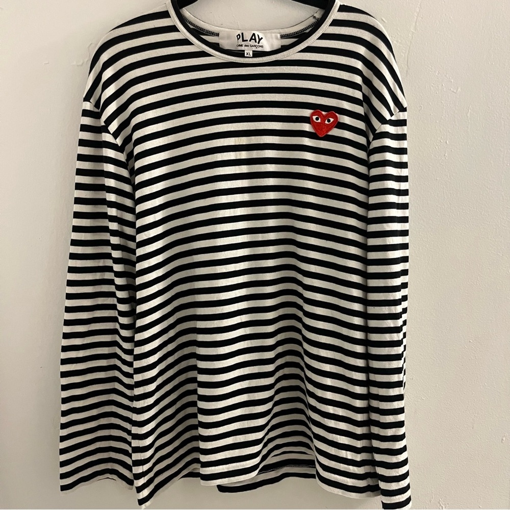 💰SOLD💰 COMME DES GARCONS PLAY striped long sleeve